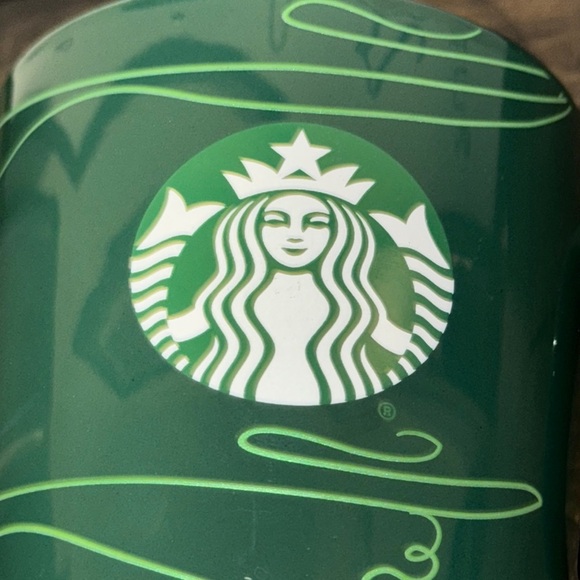 2020 Starbucks Coffee Co. Green Swirl Ceramic Coffee Tea 12oz. Mug Cup - Picture 8 of 9